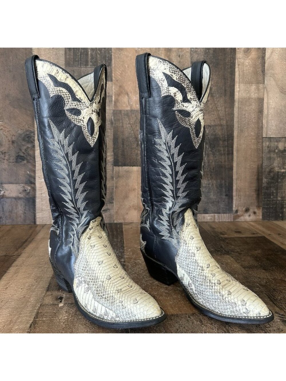 Custom Unbranded Snakeskin Triad Western Cowboy Boots Womens 6.5 B